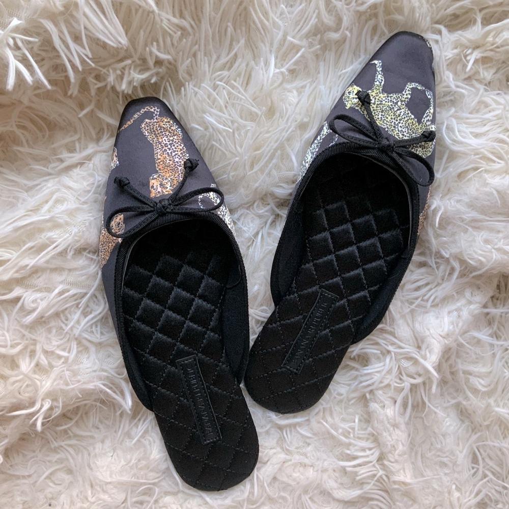 Satin slippers